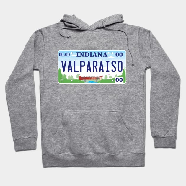 Valparaiso License Plate Hoodie by zsonn